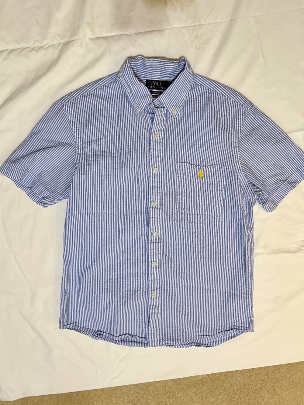 Polo Ralph Lauren Prepster Seersucker Button Shirt S/P - Picture 2 of 7